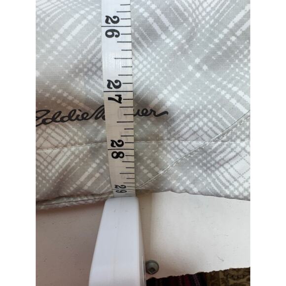 Eddie Bauer Women’s Weatheredge Rain Jacket Sz  XL Gray White Hooded Gorpcore - Picture 10 of 11